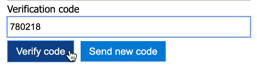 A blue and white rectangle with white text
Description automatically generated