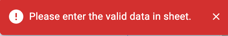 A red sign with white text
Description automatically generated